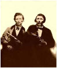 Jesse James with brother, Frank