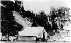 Robert Ford's saloon in Creede, Colorado