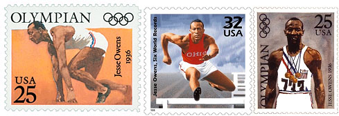 Jesse Owens postage stamps