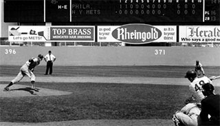 Jim Bunning pitching a perfect game