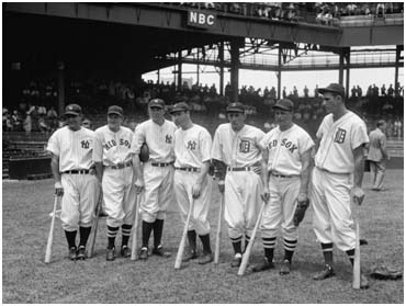 Jimmy Foxx 1937 Allstar team photo
