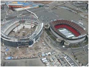 Giants Stadium and Metlife stadium