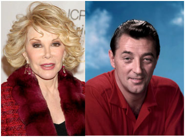 Joan Rivers and Robert Mitchum