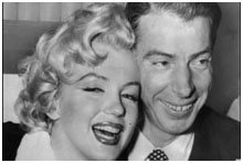 Joe DiMaggio with Marilyn Monroe