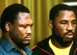 Joe Frazier with his son