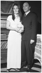 Joe Gallo with Sina Essary on their wedding day