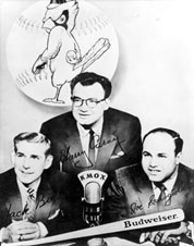 Joe Garagiola with Harry Caray and Jack Buck