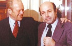 Joe Garagiola with Gerald Ford