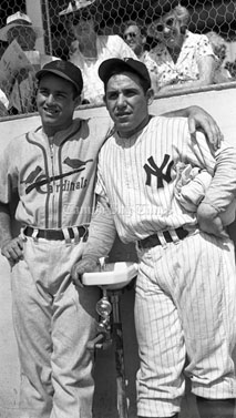 Joe Garagiola and Berra playing in MLB