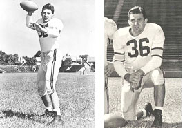 Joe Paterno playing for Brown University