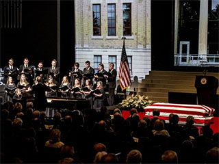 John Glenn's memorial service at Ohio State University