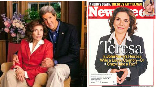 Teresa Ferreira and John Kerry in NEWSWEEEK Magazine