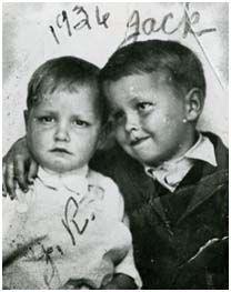 Johnny Cash with his brother, Jack Cash