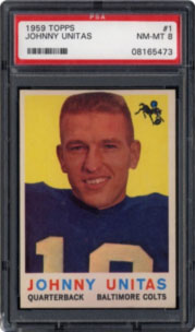 Johnny Unitas football card