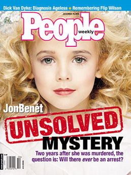 jonBenet Ramsey, People Magazine