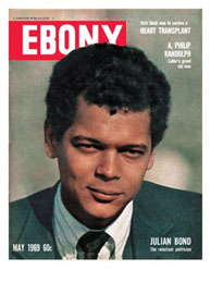 Julian Bond on cover of Ebony
