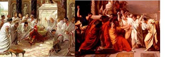 Julius Caesar painting of death