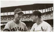Ken Hubbs with Stan Musial