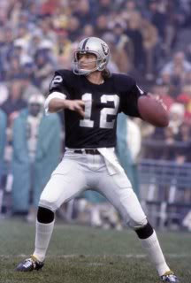 Ken Stabler playing for Oakland Raiders