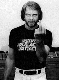 Ken Stabler giving middle finger