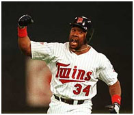 Kirby Puckett rounding the bases in the 1987 World Series