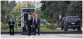 security at L'Wren Scott funeral