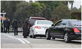 security at L'Wren Scott funeral