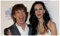 L'Wren Scott with Mick Jagger