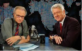 Larry King with Bill Clinton