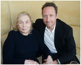 Lauren Bacall with Sam Robards