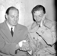 Leo Durocher with Frank Sinatra