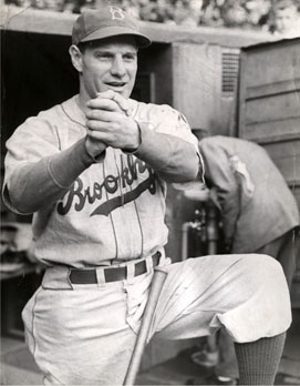 Leo Durocher managing the Dodgers