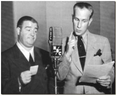 Abbott and Costello on their radio show
