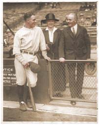 Lou Gehrig and his parents