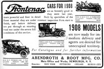 Frontenac motors advertisement