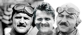 Louis Chevrolet with his 2 brothers