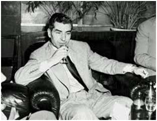 Lucky Luciano smoking