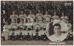 Mario Cuomo on minor league baseball team