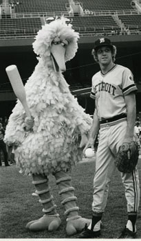 Mark Fidrych with Big Bird