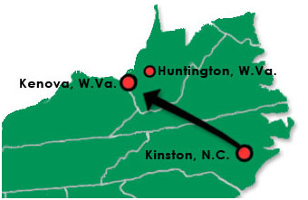 Marshall University Football Team plane route