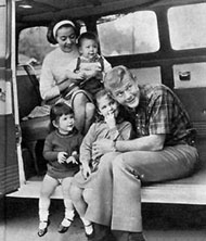 Martin Milner and his children