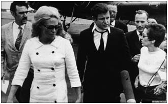 Ted Kennedy at funeral