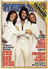 Bee Gees on cover of Rolling Stone Magazine