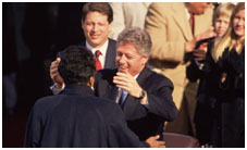 Maya Angelou at Bill Clinton's inauguration