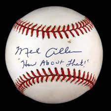 Mel Allen signed baseball