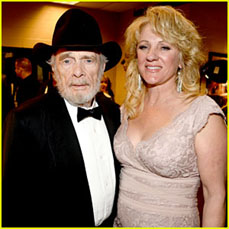 Merle Haggard with Theresa Ann Lane