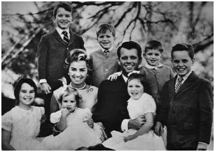 Michael Kennedy and his family