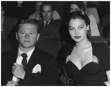 Mickey Rooney with Ava Gardner