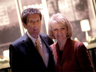 Mike Ilitch and wife