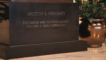 Milton Hershey plaque